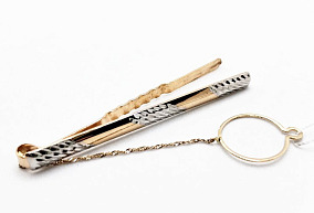 Золотой зажим для галстука