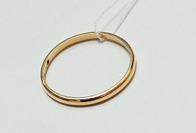  Золотое кольцо обручальное 22р-р