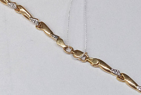 Золотое колье 45 р-р 