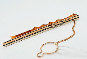 Золотой зажим для галстука