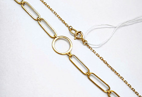 Золотое колье р-р 70