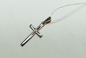 Золотая подвеска с блиллиантом