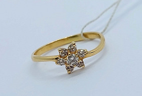 Золоте кольцо с Бриллиантами