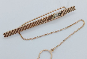 Золотой зажим для галстука