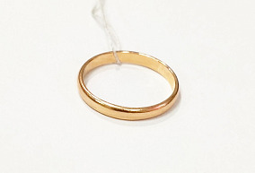  Золотое обручальное кольцо 