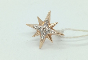 Золотой пирсинг с бриллиантами