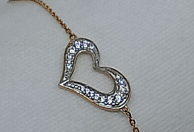 Браслет с фианитами